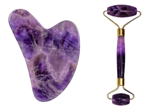 Amethyst Roller & Gua Sha Set
